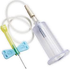 Blood Collection Set, 23G x ¾" Needle, 12" Tubing, No Luer Adapter, 50/pk